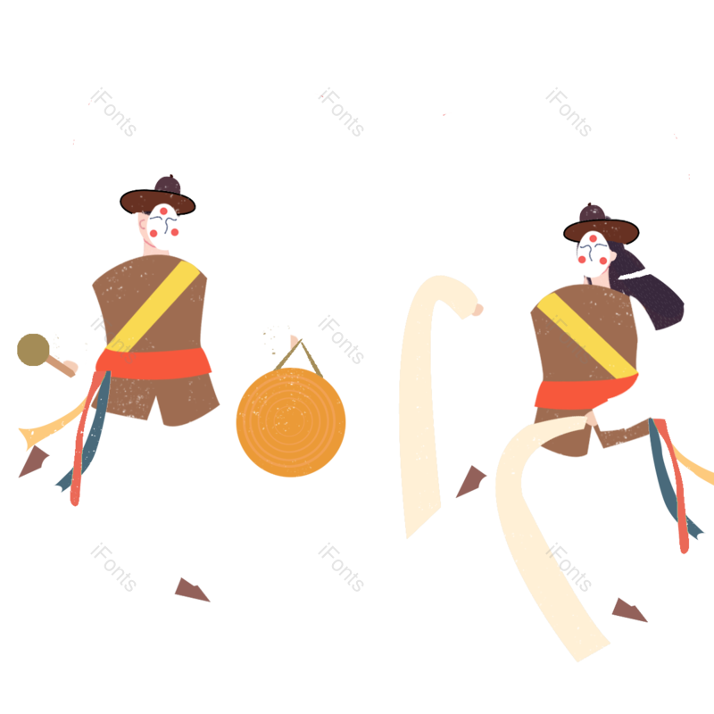女人图片,风筝元素,手绘PNG,可爱免抠素材